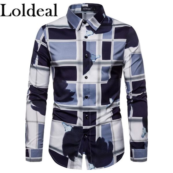 loldeal fashion abstract print shirt long sleeve casual lapel slim men men's shirts, White;black
loldeal fashion abstract print shirt long sleeve casual lapel slim men men's shirts, White;black