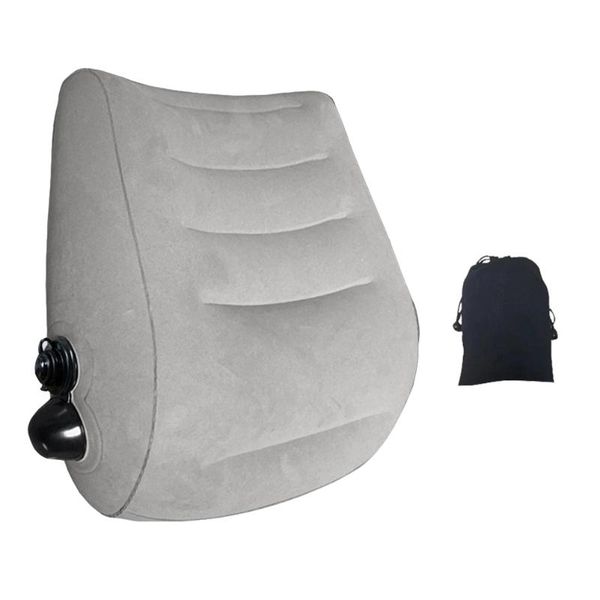 seat cushions 1pc pvc waist protector press inflatable back pillow with storage bag (light grey)
seat cushions 1pc pvc waist protector press inflatable back pillow with storage bag (light grey)