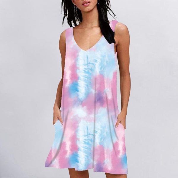 casual dresses fashion women mini dress with pocket tie-dye print v neck sundress sleeveless female loose beach tank #yj, Black;gray
casual dresses fashion women mini dress with pocket tie-dye print v neck sundress sleeveless female loose beach tank #yj, Black;gray