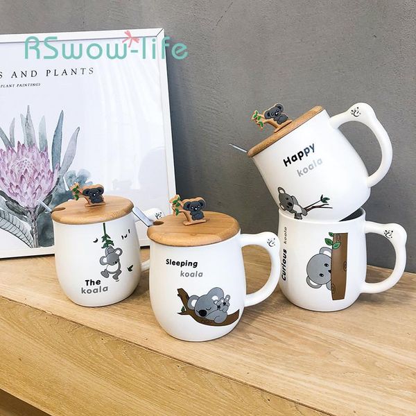 mugs cartoon animal wooden lid with spoon koala ceramic mug creative couple coffee cups reusable cup
mugs cartoon animal wooden lid with spoon koala ceramic mug creative couple coffee cups reusable cup