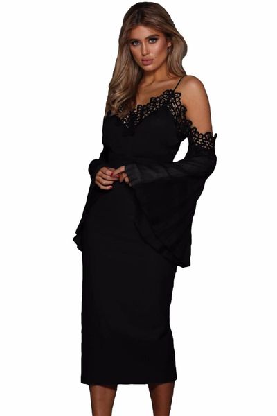 casual dresses autumn womens 2021 dames jurken v neck black chiffon bell sleeve boho lacy midi dress long, Black;gray
casual dresses autumn womens 2021 dames jurken v neck black chiffon bell sleeve boho lacy midi dress long, Black;gray