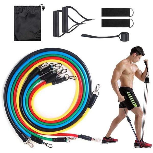 resistance bands 11pcs/set latex tube exercise door fitness pull rope elastic gym expander muscle strength training equipment
resistance bands 11pcs/set latex tube exercise door fitness pull rope elastic gym expander muscle strength training equipment