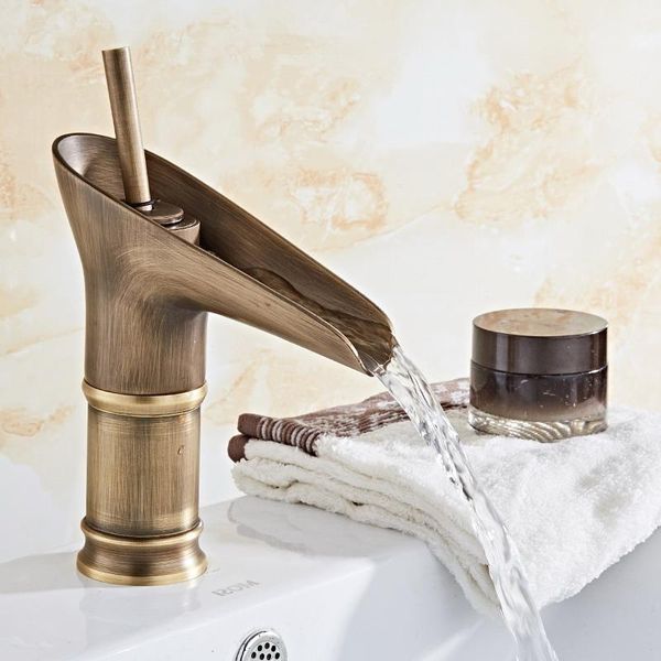 bathroom sink faucets vintage antique brass bamboo shoot waterfall single handle / hole vessel basin faucet mixer water taps aan0541
bathroom sink faucets vintage antique brass bamboo shoot waterfall single handle / hole vessel basin faucet mixer water taps aan0541
