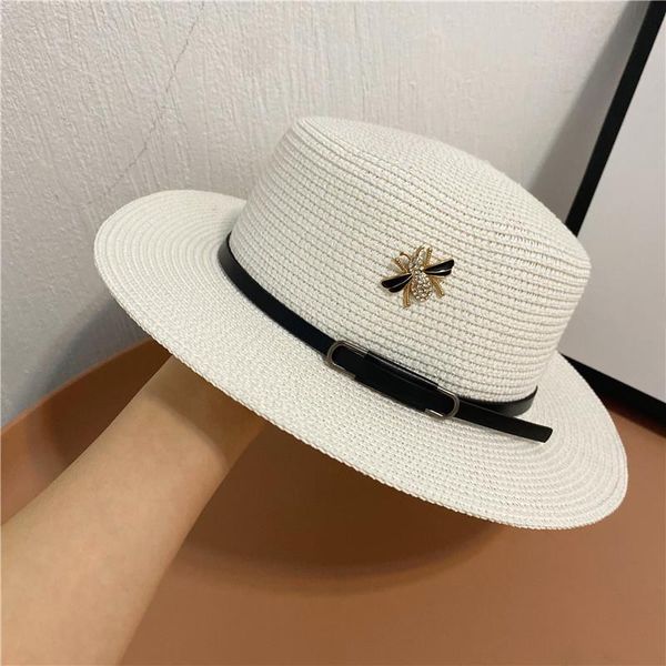 summer straw hat fashion casual panama beach fedora wide brim breathable sun flat hats for women, Blue;gray
summer straw hat fashion casual panama beach fedora wide brim breathable sun flat hats for women, Blue;gray
