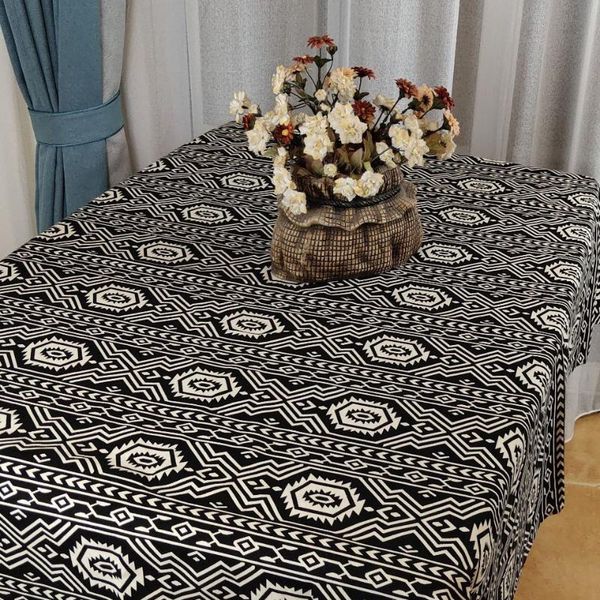 table cloth simple modern black geometric thickening cafe bar coffee cover cotton linen
table cloth simple modern black geometric thickening cafe bar coffee cover cotton linen