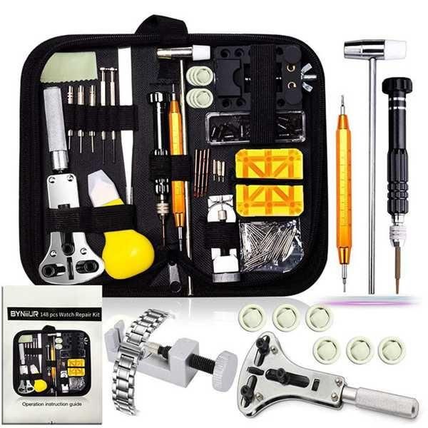 repair tools & kits 150 pieces watch kit link pin remover opener spring bar battery replacement strap needle t
repair tools & kits 150 pieces watch kit link pin remover opener spring bar battery replacement strap needle t