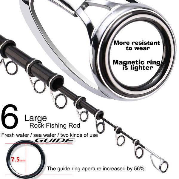 highquality3.6m-6.3m carbon fiber rock fishing rod ultralight superhard long section hand and seadual-use distance throwing pole boat rods
highquality3.6m-6.3m carbon fiber rock fishing rod ultralight superhard long section hand and seadual-use distance throwing pole boat rods