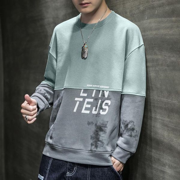 long sleeve men sweatshirts spring autumn o-neck patchwork jacket loose casual bottoming shirt good with pullover men's hoodies &, Black
long sleeve men sweatshirts spring autumn o-neck patchwork jacket loose casual bottoming shirt good with pullover men's hoodies &, Black