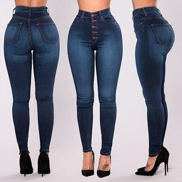 high waisted skinny denim womens jean spring autumn stretch slim pants calf calca feminina plus size, Blue
high waisted skinny denim womens jean spring autumn stretch slim pants calf calca feminina plus size, Blue