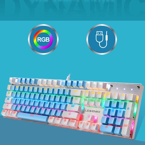 keyboard crack k660 punk wired usb game video green axis rgb mixed color real mechanical
keyboard crack k660 punk wired usb game video green axis rgb mixed color real mechanical