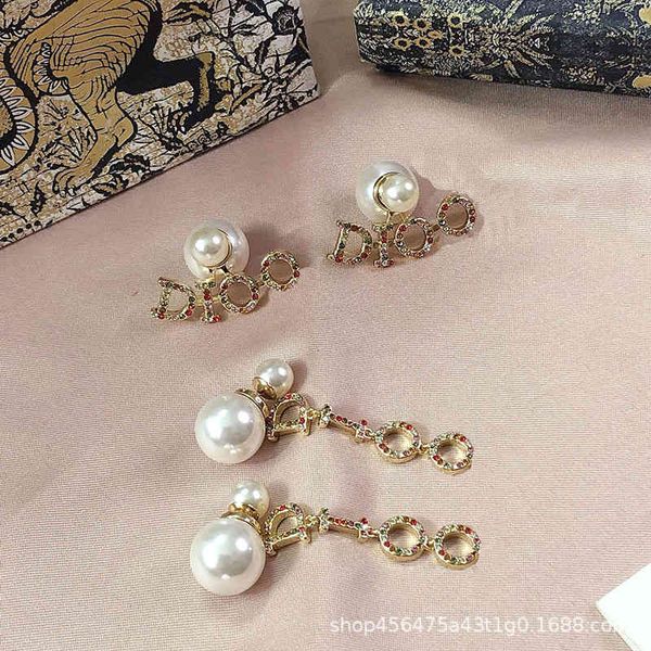 d family earrings female pearl letter color diamond dijia fashion net red same 925 sier needle tassel, Golden
d family earrings female pearl letter color diamond dijia fashion net red same 925 sier needle tassel, Golden