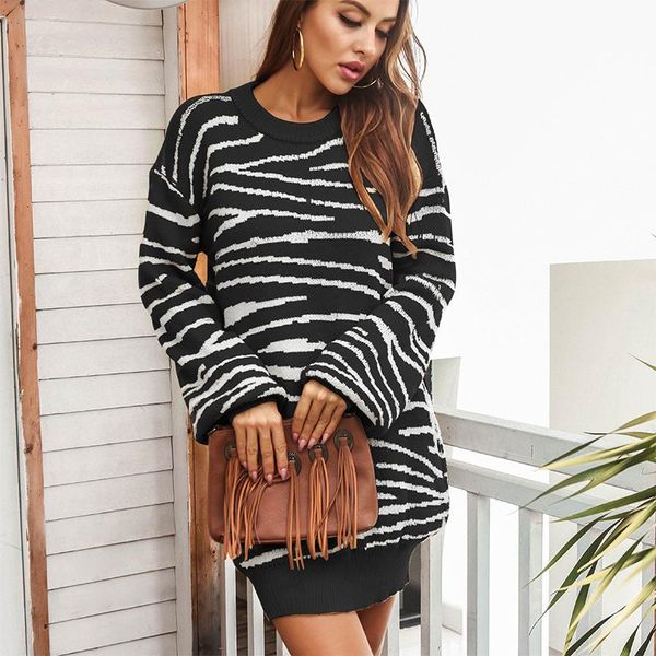 women's sweaters 2021 autumn and winter european american lantern sleeve knitted dress pullover base coat, White;black
women's sweaters 2021 autumn and winter european american lantern sleeve knitted dress pullover base coat, White;black