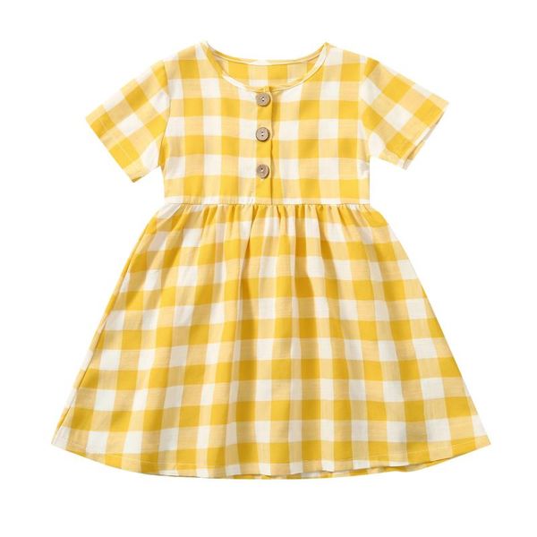 girl's dresses 1-7 years girls kids summer toddler baby button up pleated waist loose casual plaid dress princess, Red;yellow
girl's dresses 1-7 years girls kids summer toddler baby button up pleated waist loose casual plaid dress princess, Red;yellow