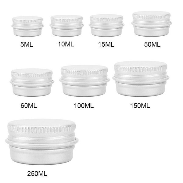 storage bottles & jars 5/250ml round empty aluminium refillable cosmetic mini sample jar pot lip cream box portable durable travel container
storage bottles & jars 5/250ml round empty aluminium refillable cosmetic mini sample jar pot lip cream box portable durable travel container