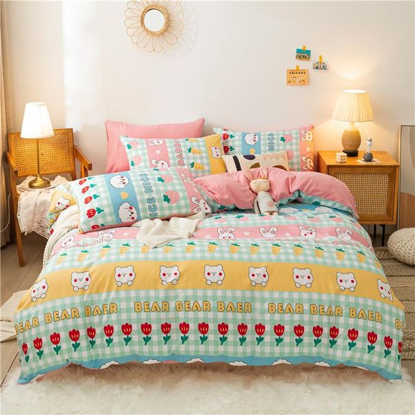 bedding sets hide and seek-green cotton printed pillowcase quilt cover bed sheet size king four-piece set
bedding sets hide and seek-green cotton printed pillowcase quilt cover bed sheet size king four-piece set
