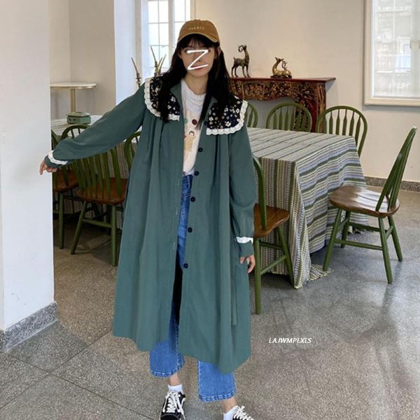 women's trench coats 2021 windbreaker mid-length korean wild loose corduroy retro floral long coat, Tan;black
women's trench coats 2021 windbreaker mid-length korean wild loose corduroy retro floral long coat, Tan;black