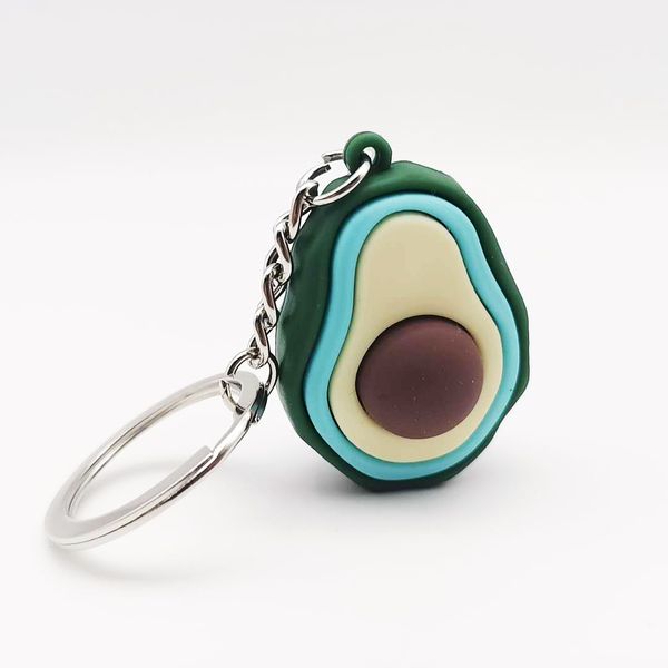 2021 fashion keychain creative cut soft rubber avocado pendant fruit series key ring bag pendant gift, Silver
2021 fashion keychain creative cut soft rubber avocado pendant fruit series key ring bag pendant gift, Silver