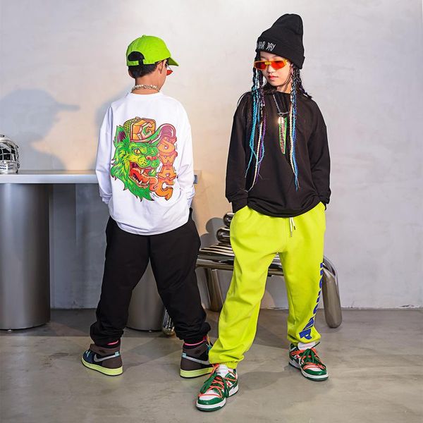 stage wear children's loose hip hop dance costume boys girls long sleeved hiphop pants practice rave clothes jazz street dqs8042, Black;red
stage wear children's loose hip hop dance costume boys girls long sleeved hiphop pants practice rave clothes jazz street dqs8042, Black;red