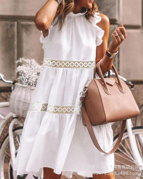 casual dresses dress women summer fashion hollow out elegant office loose ruffles sleeveless o-neck female mujer de moda hem vestidos, Black;gray
casual dresses dress women summer fashion hollow out elegant office loose ruffles sleeveless o-neck female mujer de moda hem vestidos, Black;gray