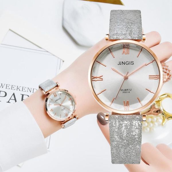 wristwatches 2021 women's watch simple style leather band quartz fashion wristwatch ladies watches clock for women relogio, Slivery;brown
wristwatches 2021 women's watch simple style leather band quartz fashion wristwatch ladies watches clock for women relogio, Slivery;brown