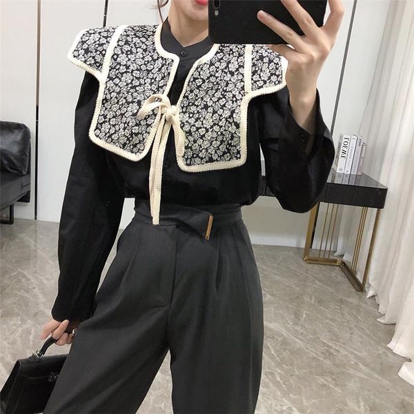 vintage women shirts japan retro round neck long-sleeved blouse with floral shawl vest korean fall womens clothing blusas women's blous, White
vintage women shirts japan retro round neck long-sleeved blouse with floral shawl vest korean fall womens clothing blusas women's blous, White