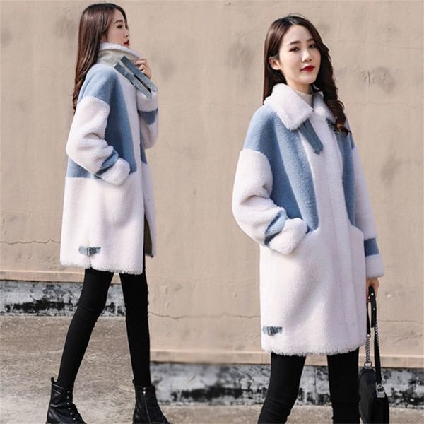 2021 autumn and winter new korean version loose large fat sister grain sheep shearing coat women's lamb wool, Black
2021 autumn and winter new korean version loose large fat sister grain sheep shearing coat women's lamb wool, Black