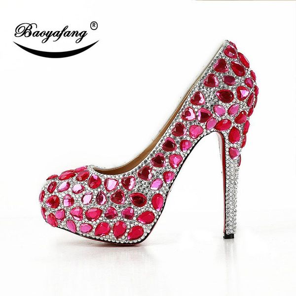 baoyafang 2021 arrive fucshia pink crystal ladies wedding shoes bride high heels platform party dress woman, Black
baoyafang 2021 arrive fucshia pink crystal ladies wedding shoes bride high heels platform party dress woman, Black