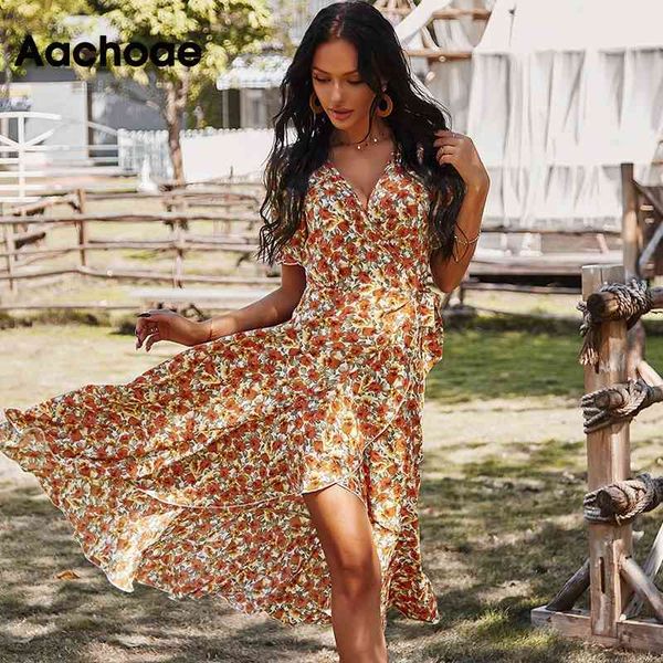 floral print boho beach long v neck elegant lady wrap dresses butterfly short sleeve summer party dress vestidos 210413, Black;gray
floral print boho beach long v neck elegant lady wrap dresses butterfly short sleeve summer party dress vestidos 210413, Black;gray