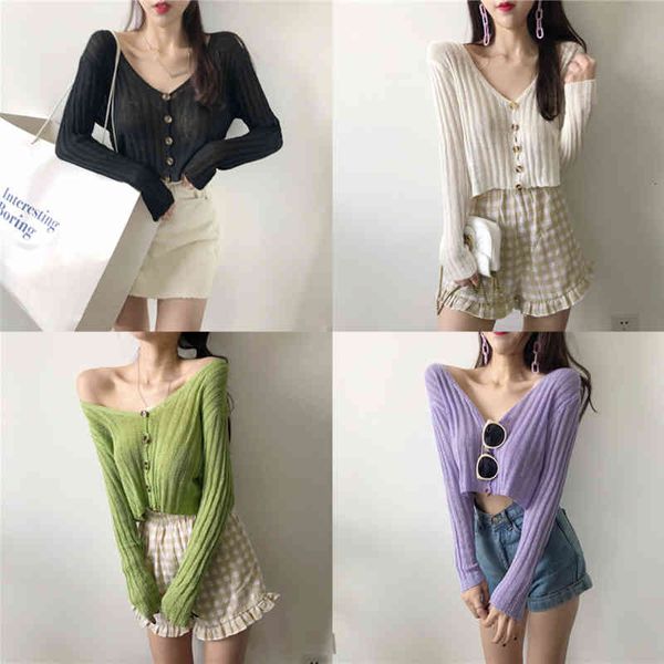 women's knits & tees spring summer arrival women knitting blouse single buttons deep v neck black white purple green long sleeve b
women's knits & tees spring summer arrival women knitting blouse single buttons deep v neck black white purple green long sleeve b