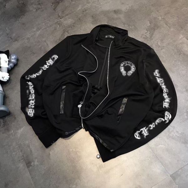 2021 autumn fashion brand cro arm letter sanskrit zipper jacket ch kirin horseshoe cardigan, Black
2021 autumn fashion brand cro arm letter sanskrit zipper jacket ch kirin horseshoe cardigan, Black