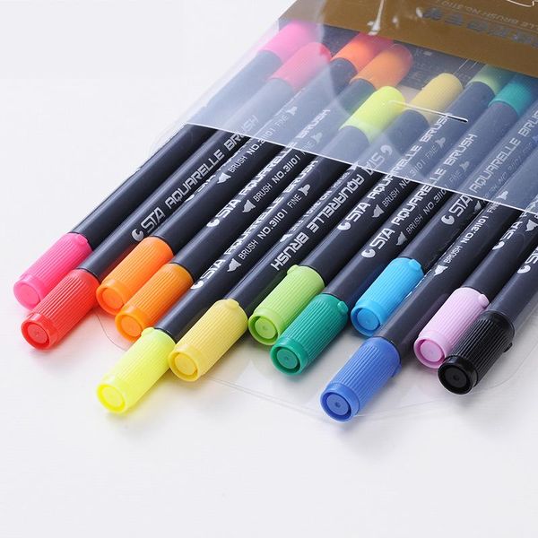 highlighters watercolor marker set cartoon double head soft painting pen water soluble children's, Black;red
highlighters watercolor marker set cartoon double head soft painting pen water soluble children's, Black;red