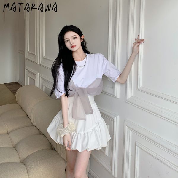 matakawa stitching bow woman tshirts short-sleeved t-shirt female summer korean loose wild white o-neck t shirts 210513, Blue
matakawa stitching bow woman tshirts short-sleeved t-shirt female summer korean loose wild white o-neck t shirts 210513, Blue