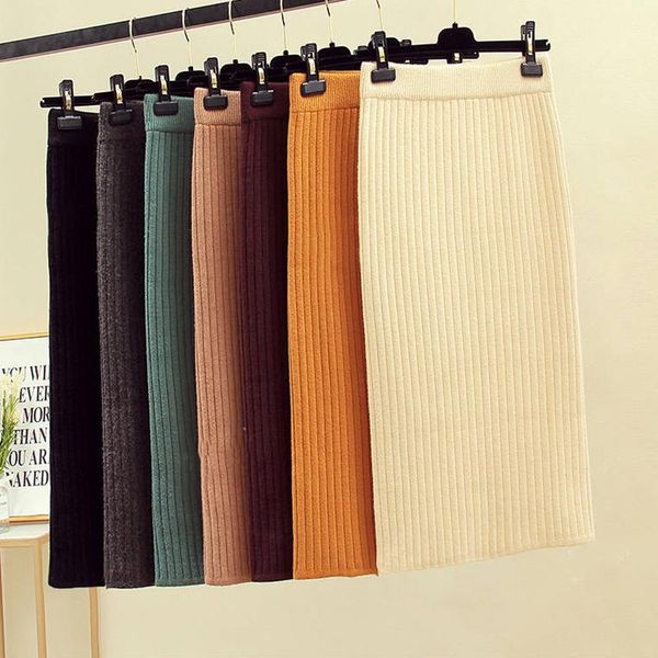 skirts autumn winter solid women elegant knitted ladies straight high waist female casual plus size, Black
skirts autumn winter solid women elegant knitted ladies straight high waist female casual plus size, Black