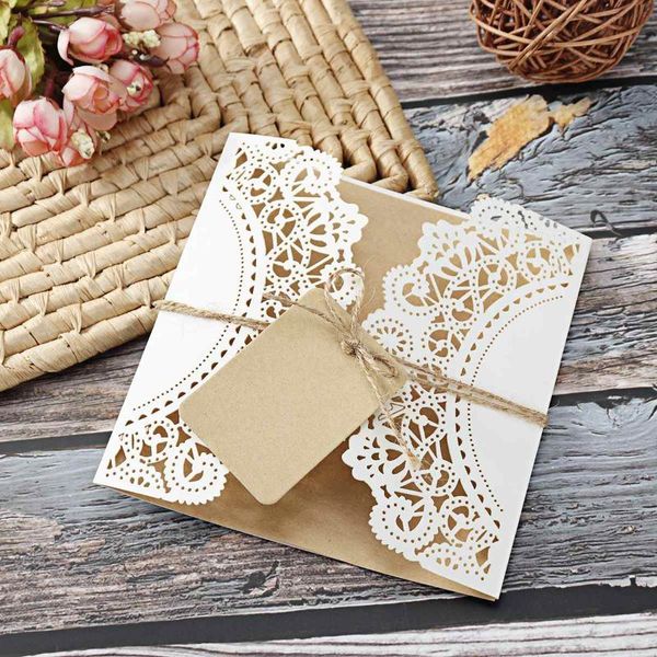 10/30/50pcs/set laser cut wedding invitations cards tags vintage bridal gift greeting card event party birthday supplies
10/30/50pcs/set laser cut wedding invitations cards tags vintage bridal gift greeting card event party birthday supplies