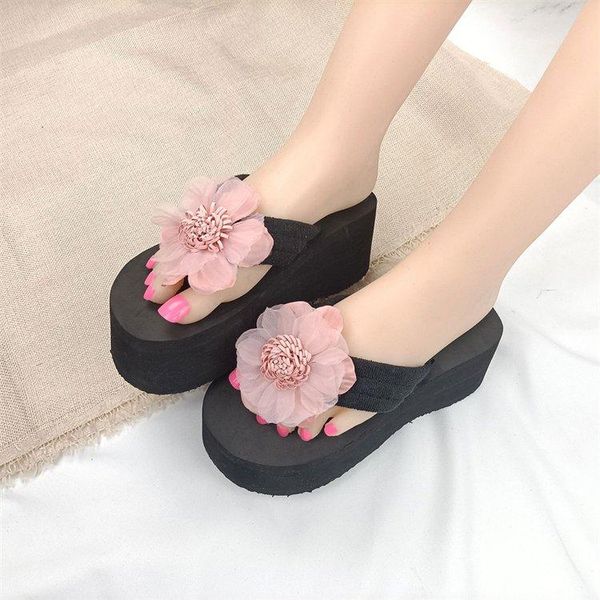 slippers fashion slope heel thick bottom anti slip women's herringbone with wedge-shaped high-heeled sandals, Black
slippers fashion slope heel thick bottom anti slip women's herringbone with wedge-shaped high-heeled sandals, Black
