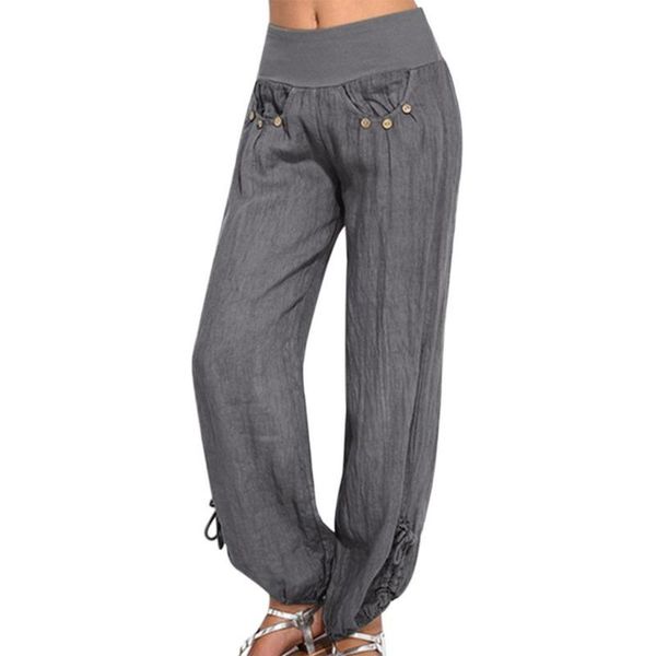 trousers women solid color button cotton linen casual loose wide leg pants 2021 sports vacation ladies #yl5 women's & capris, Black;white
trousers women solid color button cotton linen casual loose wide leg pants 2021 sports vacation ladies #yl5 women's & capris, Black;white