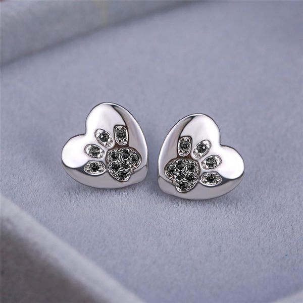 stud boho small dog claw cat earring cute female black zircon stone earrings vintage silver color wedding for women, Golden;silver
stud boho small dog claw cat earring cute female black zircon stone earrings vintage silver color wedding for women, Golden;silver