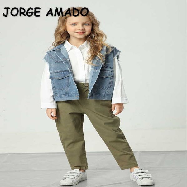 spring teenagers girls boys denim vest waistcoat thin solid color open stitch fashion coat children clothes e1367 210610, Camo
spring teenagers girls boys denim vest waistcoat thin solid color open stitch fashion coat children clothes e1367 210610, Camo