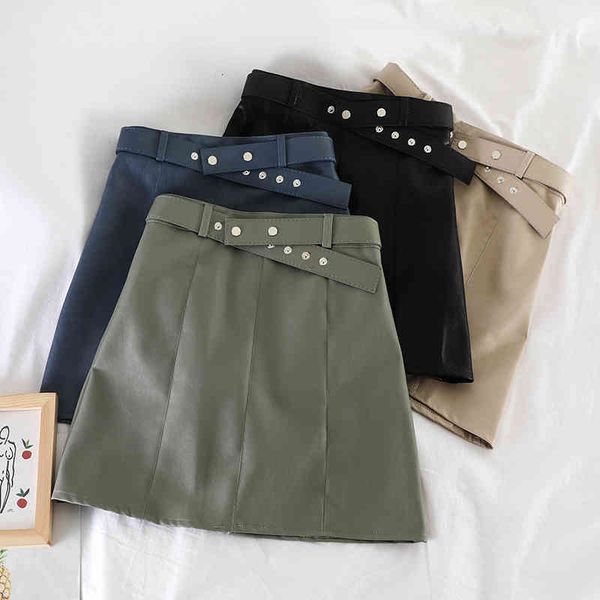 skirts autumn women pu leather joker sashes slimming mini ladies waistband above knee a-line short w2m0, Black
skirts autumn women pu leather joker sashes slimming mini ladies waistband above knee a-line short w2m0, Black