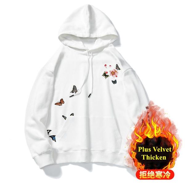 women's hoodies & sweatshirts chinese style embroidery butterfly flowers fleece men women streetwear hip hop casual loose hooded pullov, Black
women's hoodies & sweatshirts chinese style embroidery butterfly flowers fleece men women streetwear hip hop casual loose hooded pullov, Black