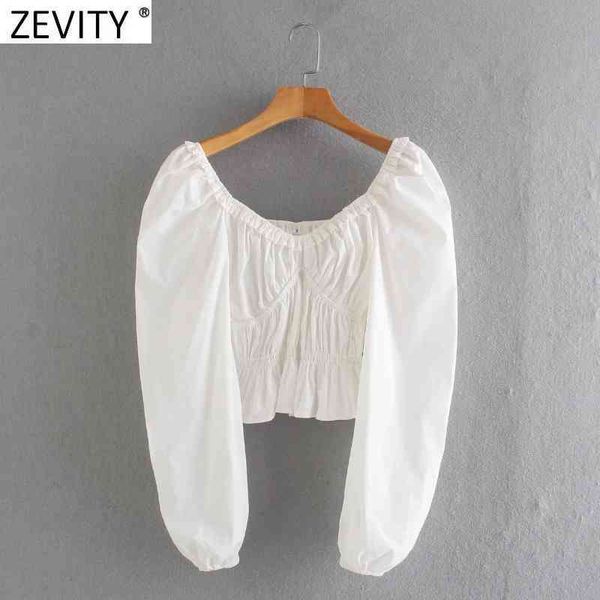 zevity women sweet v neck elastic solid color short smock blouse femme puff sleeve hem ruffles slim shirt roupa chic ls9094 210419, White
zevity women sweet v neck elastic solid color short smock blouse femme puff sleeve hem ruffles slim shirt roupa chic ls9094 210419, White