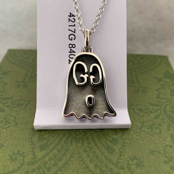 qigh quality necklace men's and women's ghost glue enamel 925 silver couple's clavicle chain
qigh quality necklace men's and women's ghost glue enamel 925 silver couple's clavicle chain