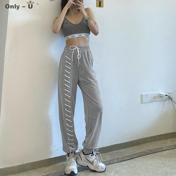 women's pants & capris 2021 autumn high waist holed casual loose legged, Black;white
women's pants & capris 2021 autumn high waist holed casual loose legged, Black;white