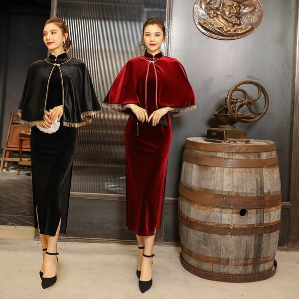 ethnic clothing women's standing collar cheongsam, exquisite plush, two sets, cheongsam suit, autumn and winter style, Red
ethnic clothing women's standing collar cheongsam, exquisite plush, two sets, cheongsam suit, autumn and winter style, Red