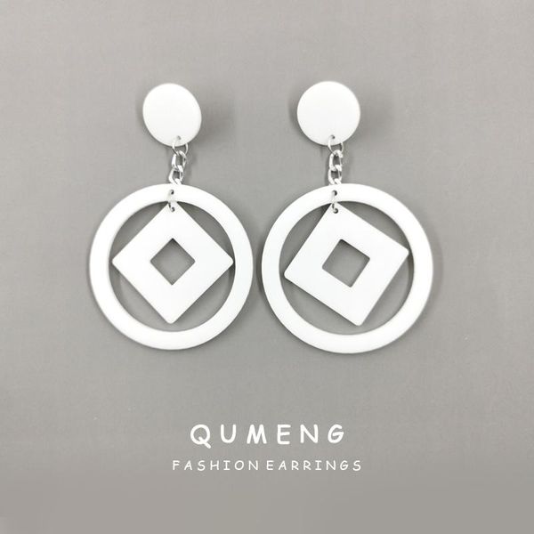 dangle & chandelier 2021 exaggerated white hollow round square geometric large acrylic drop earrings long pendant retro punk female jeweller, Silver
dangle & chandelier 2021 exaggerated white hollow round square geometric large acrylic drop earrings long pendant retro punk female jeweller, Silver