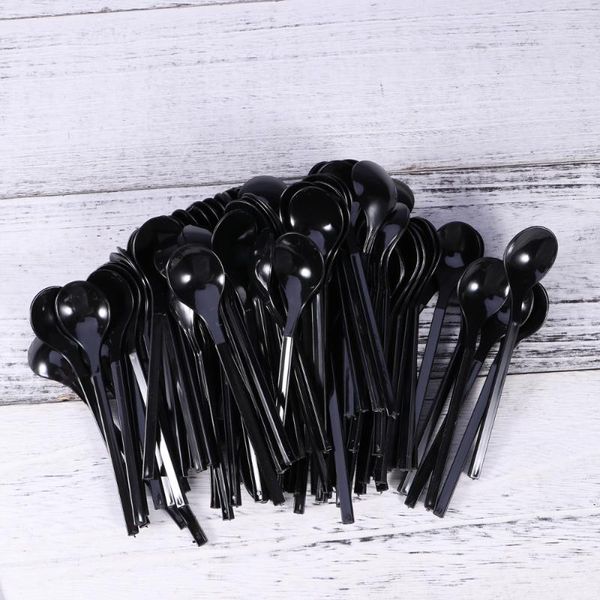 100pcs thick spoons disposable individually wrapped yogurt cakes baking supplies tableware (black
100pcs thick spoons disposable individually wrapped yogurt cakes baking supplies tableware (black
