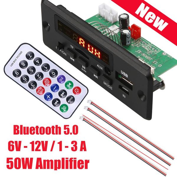 & mp4 players 12v 50w bluetooth5.0 decoding board module wireless car usb mp3 player bluetooth tf card slot / fm remote /aux handsfree 
& mp4 players 12v 50w bluetooth5.0 decoding board module wireless car usb mp3 player bluetooth tf card slot / fm remote /aux handsfree