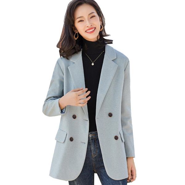 women's suits & blazers ladies double breasted blazer women outerwear autumn winter coat female green gray black jacket, White;black
women's suits & blazers ladies double breasted blazer women outerwear autumn winter coat female green gray black jacket, White;black