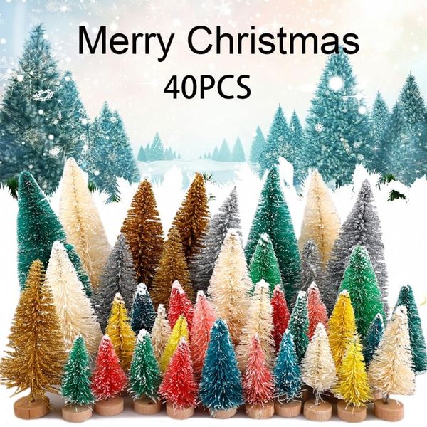 christmas decorations 40pcs trees set mini multicolor pine sisal snow frost wood base xmas ornaments
christmas decorations 40pcs trees set mini multicolor pine sisal snow frost wood base xmas ornaments