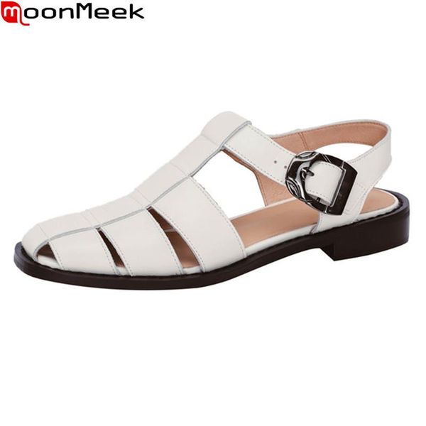 moonmeek arrival women sandals genuine leather ladies casual shoes summer comfortable 2 colors gladiator, Black
moonmeek arrival women sandals genuine leather ladies casual shoes summer comfortable 2 colors gladiator, Black